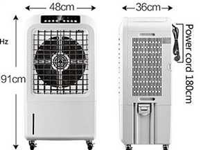 150W 220V Refroidisseur d'air à eau industrielle 7.5H Télécommande Minuterie Climatiseur